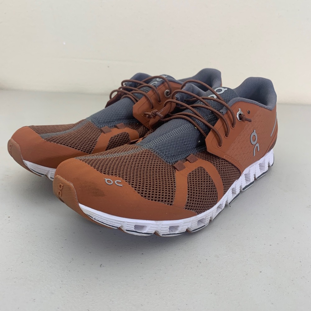 On Cloud 2.0 Shoes Mens 10 Brown Lightweight Breathable Running Sneakers - Picture 7 of 13